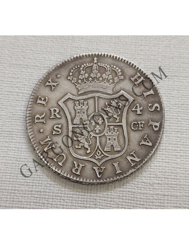  Carlos III  4 Reales del 1774 de Sevilla y ensayadores C F