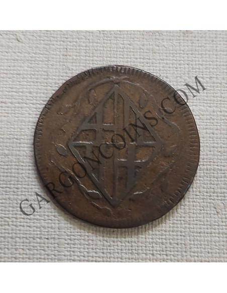 José Napoleón 4 Quartos de Barcelona del 1810 Fundida