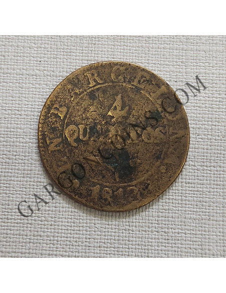 José Napoleón 4 Quartos de Barcelona del 1812 Fundida