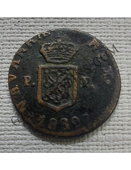 Fernando III de Navarra y VII de España  1 Maravedí de Pamplona de 1830 PP