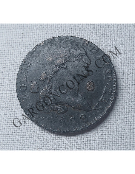 Carlos IV 8 Maravedis Segovia 1808  EBC++ Bronce