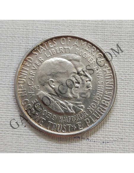 USA 1/2 Dollar conmemorativo del 1952 Booker T. Washington y George Washington S/C KM 200