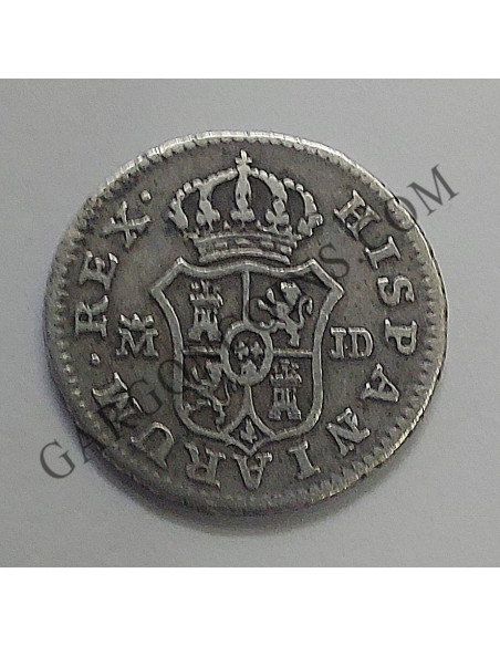 Carlos III  1/2 Real 1784 ceca de Madrid J D MBC+