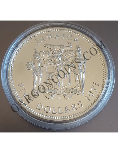 Jamaica 5 Dolares 1971  KM 58