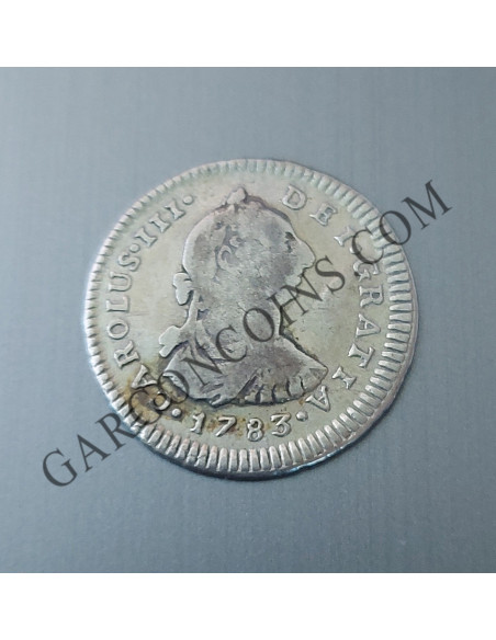 Carlos III 1 Real 1783 ceca de Lima