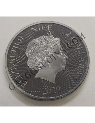  Niue 2 Dólares 2020 Camello coloreada 1 onza Plata 0.999