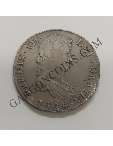 Fernando VII 8 Reales 1825 Potosí J L EBC