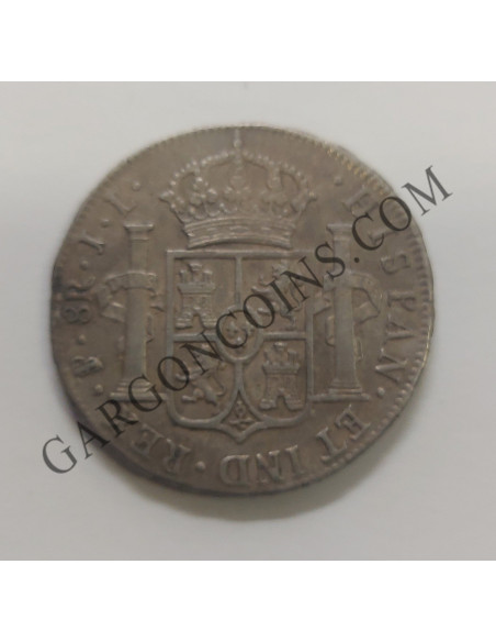 Fernando VII 8 Reales 1825 Potosí J L EBC