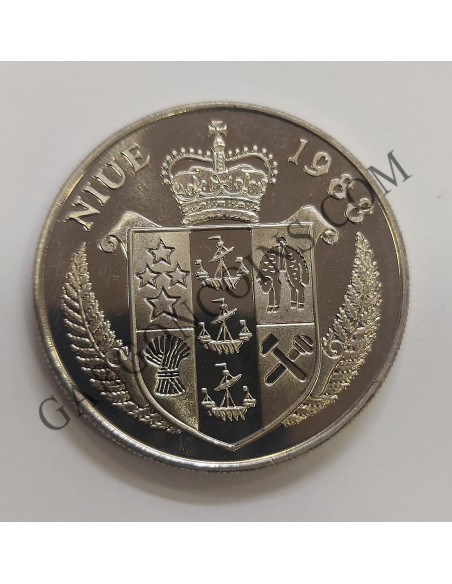 Niue 5 Dólares del 1988 J.F.Kennedy