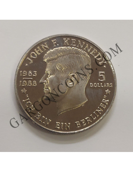 Niue 5 Dólares del 1988 J.F.Kennedy