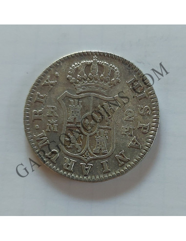 Carlos III  2 Reales 1780 Madrid P J  en EBC