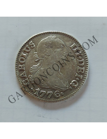Carlos III  2 Reales 1776 Sevilla C F EBC