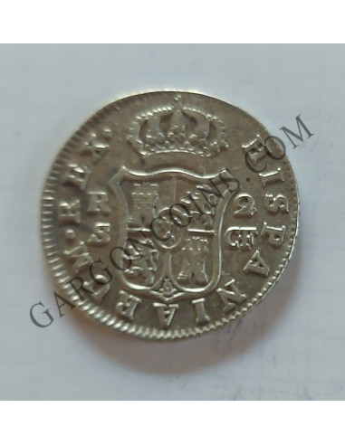 Carlos III  2 Reales 1776 Sevilla C F EBC