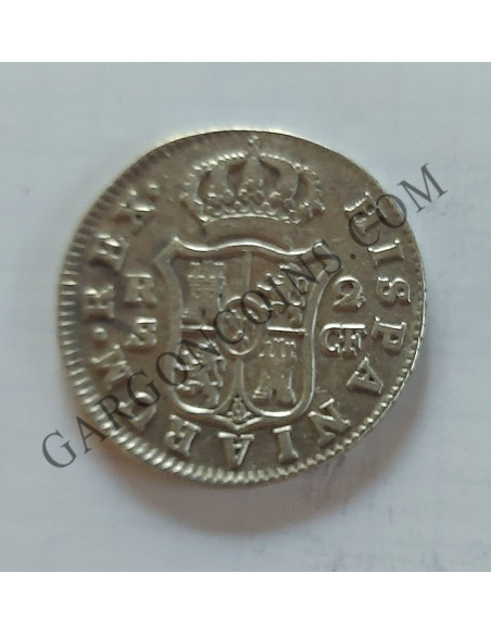 Carlos III  2 Reales 1776 Sevilla C F EBC