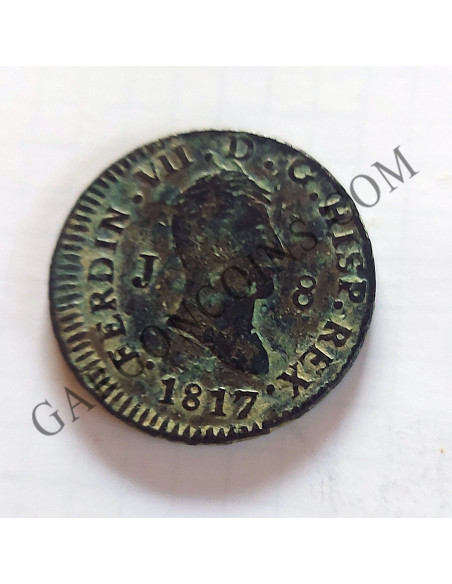 Fernando VII   8 maravedies 1817 Jubi MBC