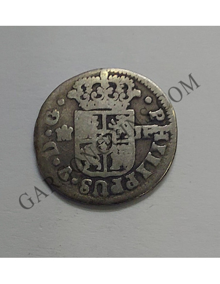 Felipe V  1/2 Real de Madrid del  1731 y  ensayadores J F