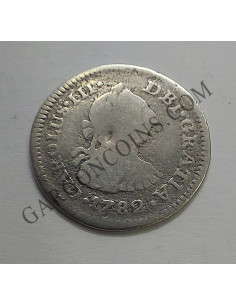Carlos III  1  Real 1782 ceca de Méjico F F