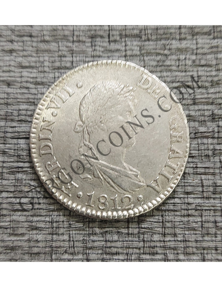 Fernando VII  2 Reales 1812  Cadiz C I en  EBC