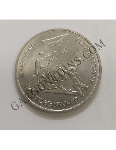 República Democratica Alemana DDR 10  Marcos 1972 ceca A Berlín  RDA del Memorial Buchenwald cerca de Weimar