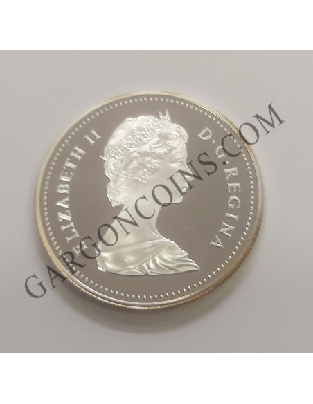 Canada 1 Dolar 1983 Universiade edmonton plata,proof