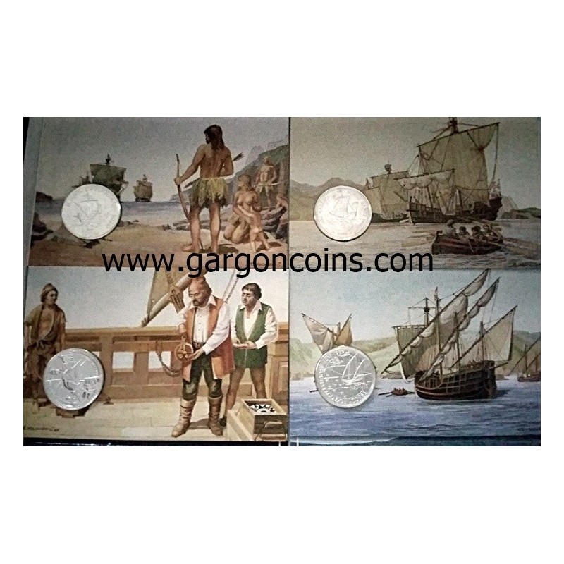 SERIE  MONEDAS 100 ESCUDOS PORTUGAL. LOS DESCUBRIMIENTOS PORTUGUESES. 500 AÑOS