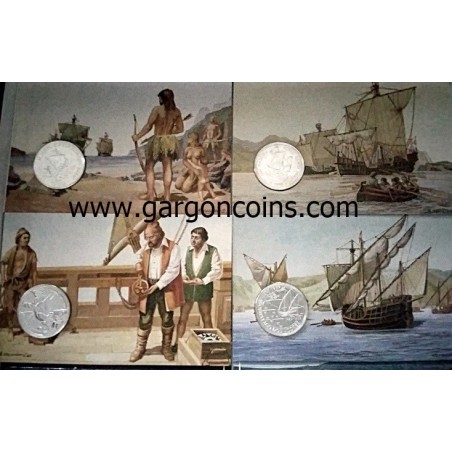 SERIE  MONEDAS 100 ESCUDOS PORTUGAL. LOS DESCUBRIMIENTOS PORTUGUESES. 500 AÑOS SERIE  MONEDAS 100 ESCUDOS PORTUGAL. LOS DESCUBRIMIENTOS PORTUGUESES. 500 AÑOS