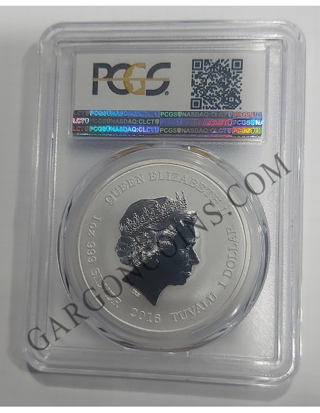 Tuvalu 1 Dolar 2016-P del 50 Aniversario de Star Trek : U.S.S. Enterprise. Certificado PCGS