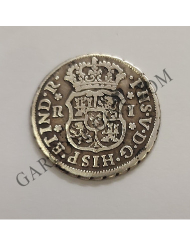 Felipe V  1 Real 1746 ceca de Mexico  Mo-M