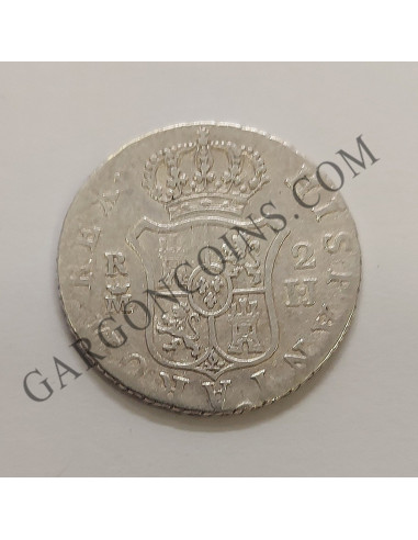 Fernando VII  2 Reales Madrid 1812  I J  Busto Imaginario