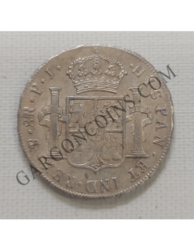 Fernando VII 8 Reales 1813 Potosí  PJ  en EBC+ 
