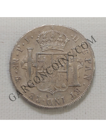 Fernando VII 8 Reales 1813 Potosí  PJ  en EBC+ 