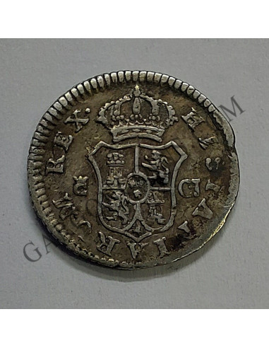 Fernando VII 1/2 Real de Cadiz del 1814 C J muy Rara