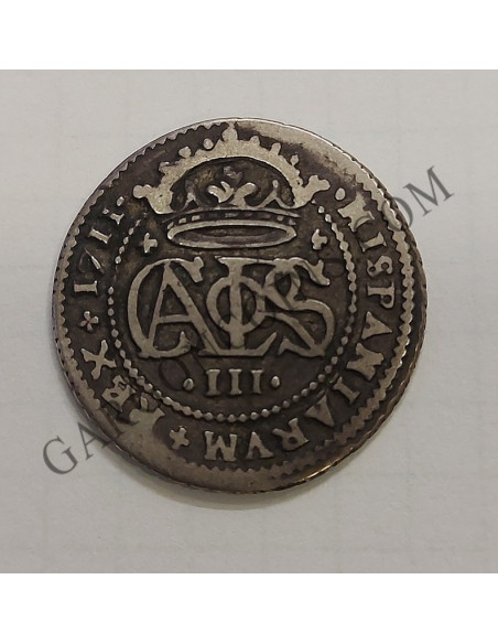 Carlos III El pretendiente 2 Reales 1711