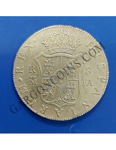 Carlos IV  8  Reales 1805 Madrid FA en EBC RARA