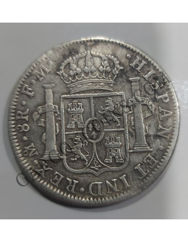 Carlos IV 8 Reales 1796 Mexico FM EBC