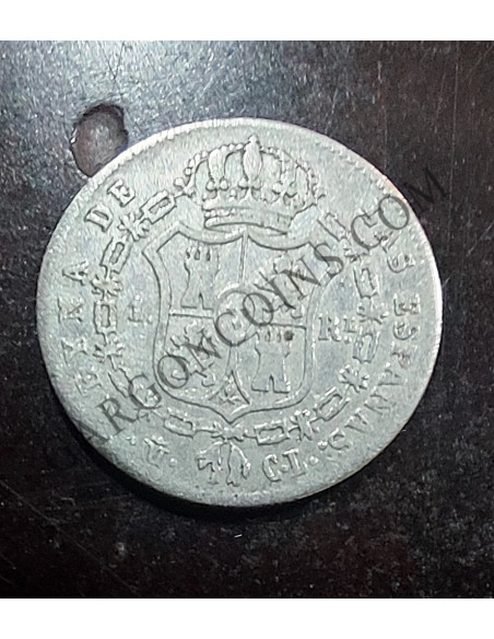 Isabel II  1 Real  de Madrid DEL 1848