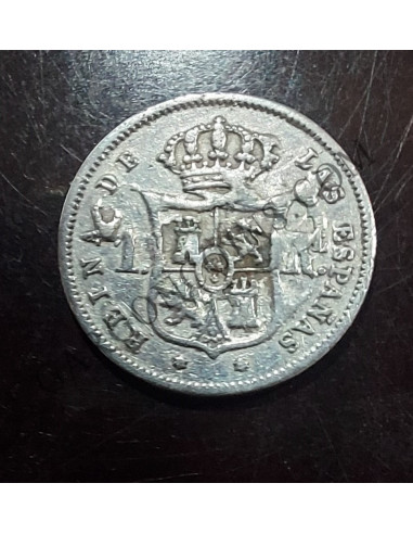 Isabel II  1 Real  de Madrid DEL 1860  