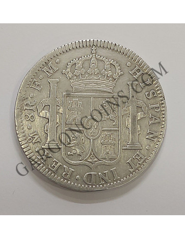 Carlos IV 8 Reales 1794 Mexico FM EBC