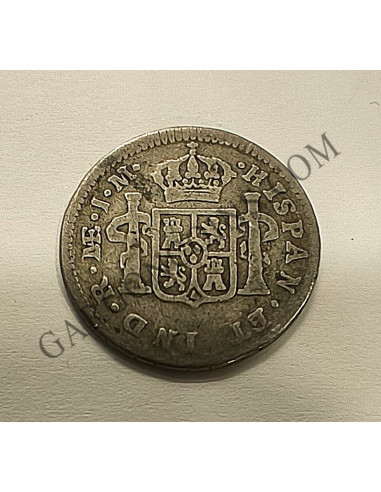 Carlos III 1/2 Real de 1773 ceca Lima J M