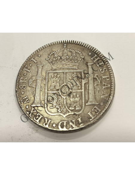 Carlos IV 8 Reales 1803 Mexico F T  EBC