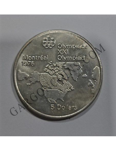 Canada 5 Dólares 1973 Olimpiada Montreal 1976