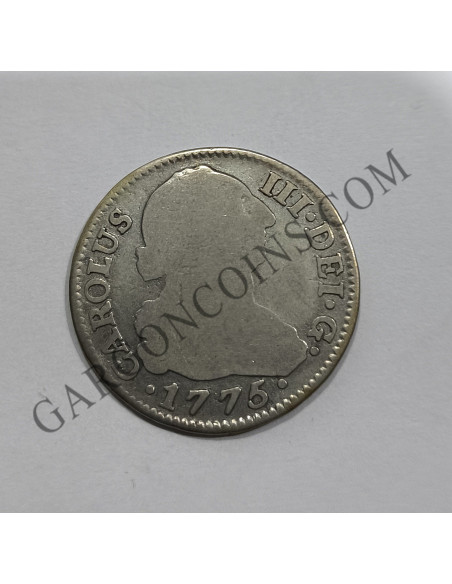 Carlos III  2 Reales 1775  Sevilla C F MBC