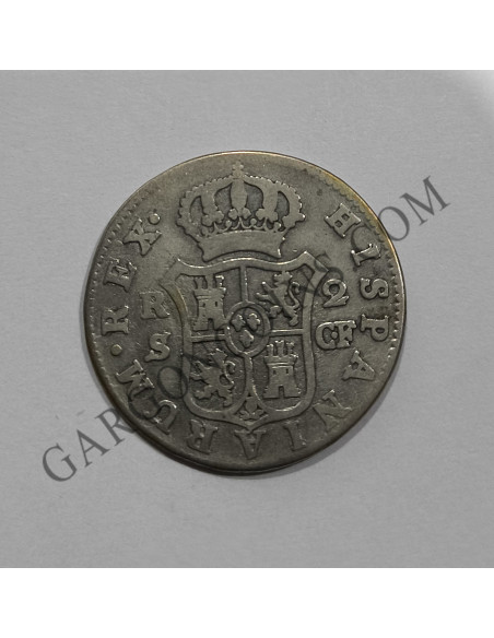 Carlos III  2 Reales 1775  Sevilla C F MBC