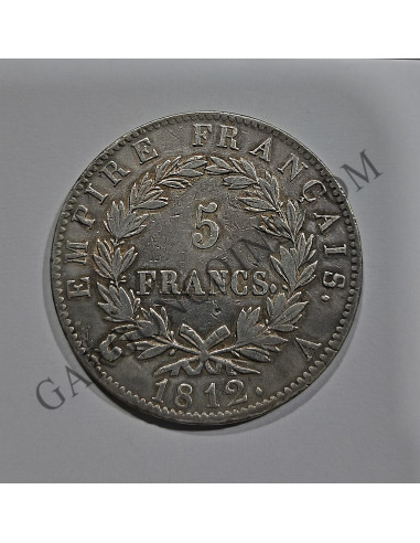 Francia 5 Francos Napoleon Bonaparte 1803 Año 12 Consul