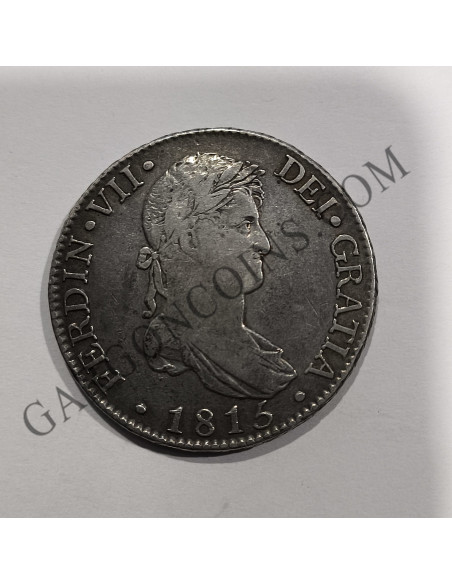 Fernando VII 8 reales Madrid 1815 ensayadores G J  mbc++