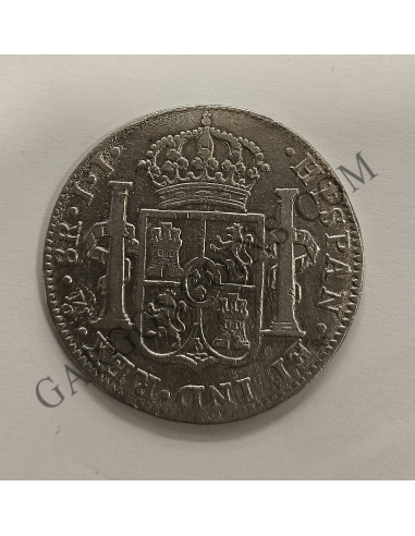 Fernando VII 8 Reales del 1821   ceca de Mexico y ensayadores JJ