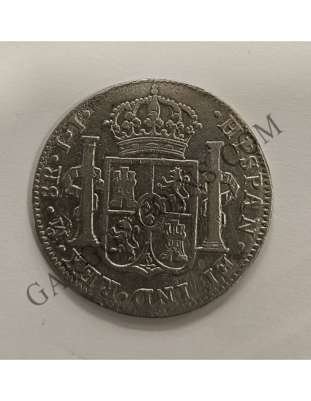 Fernando VII 8 Reales del 1821   ceca de Mexico y ensayadores JJ
