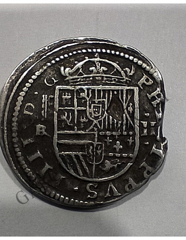 Felipe IV   2 Reales  (5 sueldos) ceca de Segovia 1652 sobre 1629 en EBC