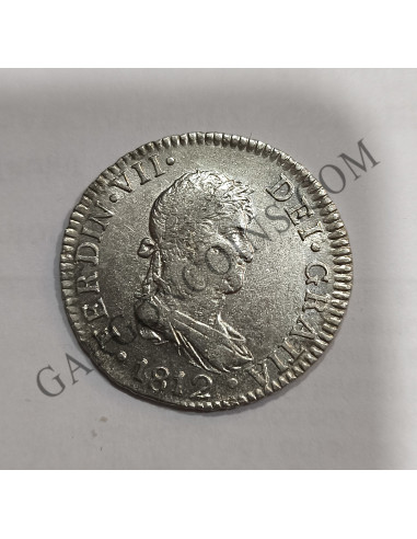 Fernando VII  2 Reales 1812  Cadiz C I OPreciosa