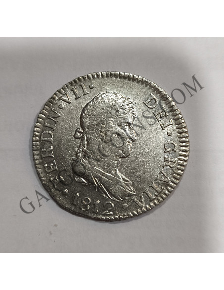 Fernando VII  2 Reales 1812  Cadiz C I OPreciosa
